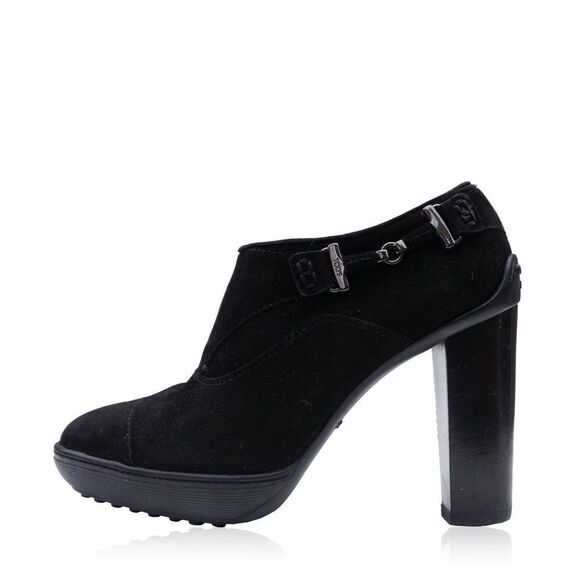 Tods black suede booties 39 1/2 - Picture 1 of 9